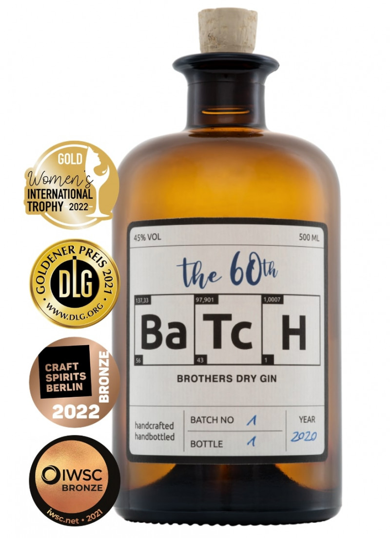 The 60th Batch Dry Gin 0.5l 45% Vol.